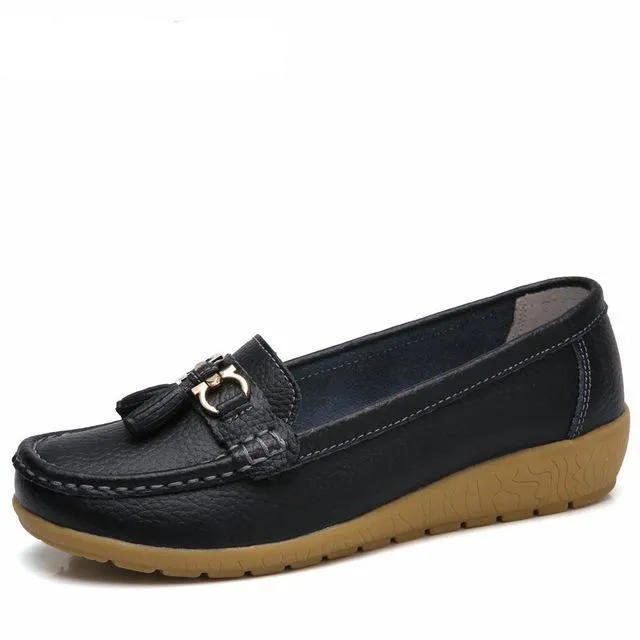 Pola Women's Loafer-Slip On Black Shoes Willa Loafers