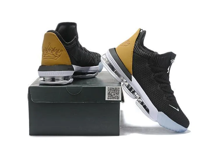 Asics Shoes Safety Nike Lebron XVI 16 Low 'Soundtrack' Black Brown Men Shoes !!! CYBER MONDAY SALE !!!