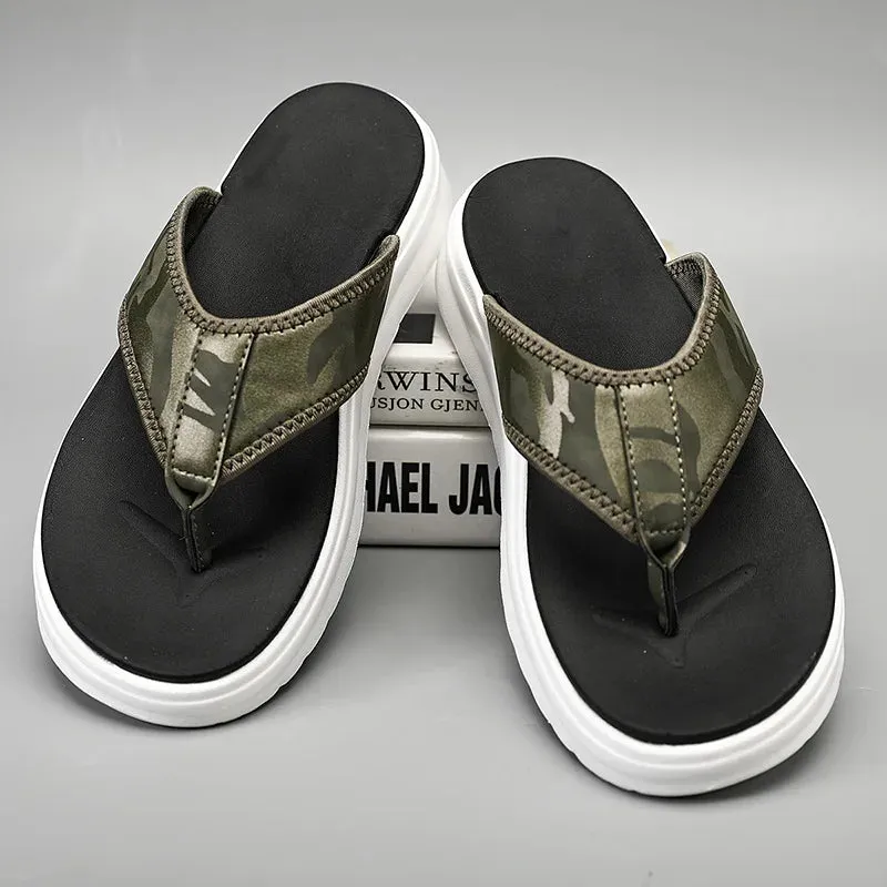 Mama Slippers High Quality Outdoor Men Flip Flops Sandals Beach Slippers Design Mens Non-slip Comfortable Indoor Slippers Men Casual Shoes