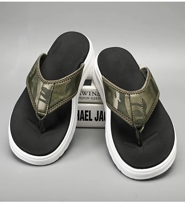 Clear Plastic Slippers High Quality Outdoor Men Flip Flops Sandals Beach Slippers Design Mens Non-slip Comfortable Indoor Slippers Men Casual Shoes