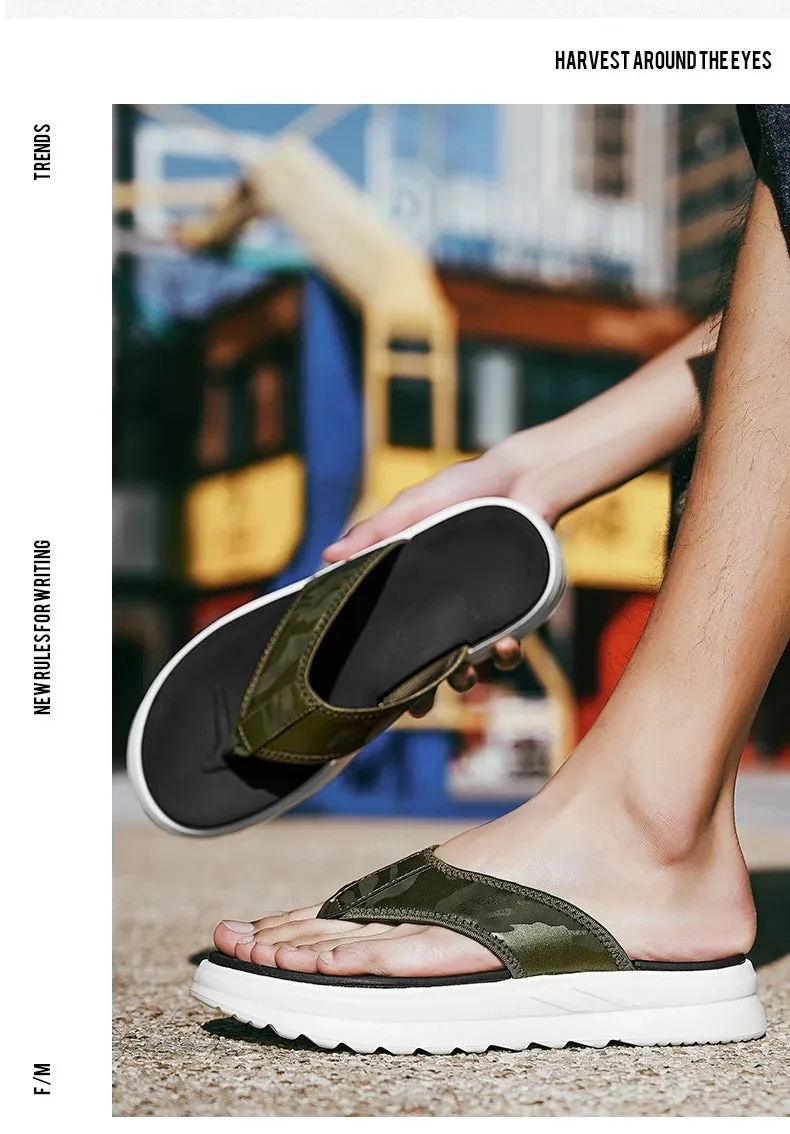 High Quality Outdoor Men Flip Flops Sandals Beach Slippers Design Mens Non-slip Comfortable Indoor Slippers Men Casual Shoes Air Max Slides