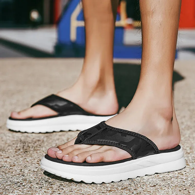 Slippers Cyber Monday High Quality Outdoor Men Flip Flops Sandals Beach Slippers Design Mens Non-slip Comfortable Indoor Slippers Men Casual Shoes