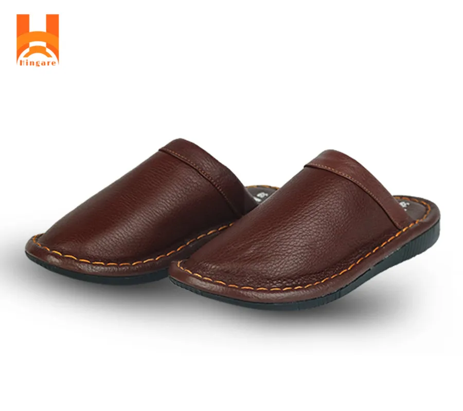Wicked Good Slippers Hingare Soft Genuine Leather Anti-slip Slippers Fashion Casual Men Shoes