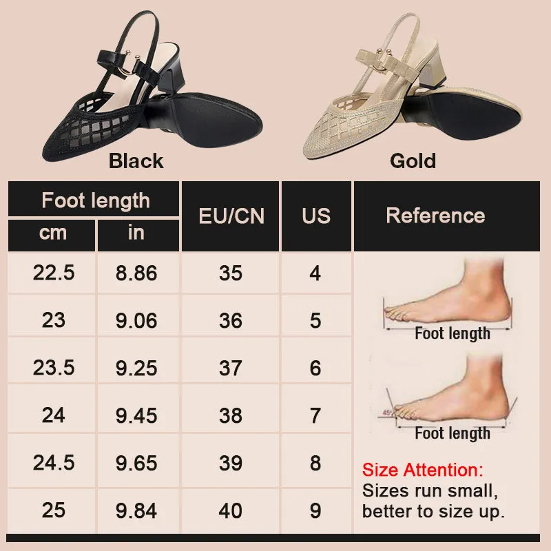 Hot Sale 40% OFFGlittering Rhinestone Block Heel Sandals Custom Sandals