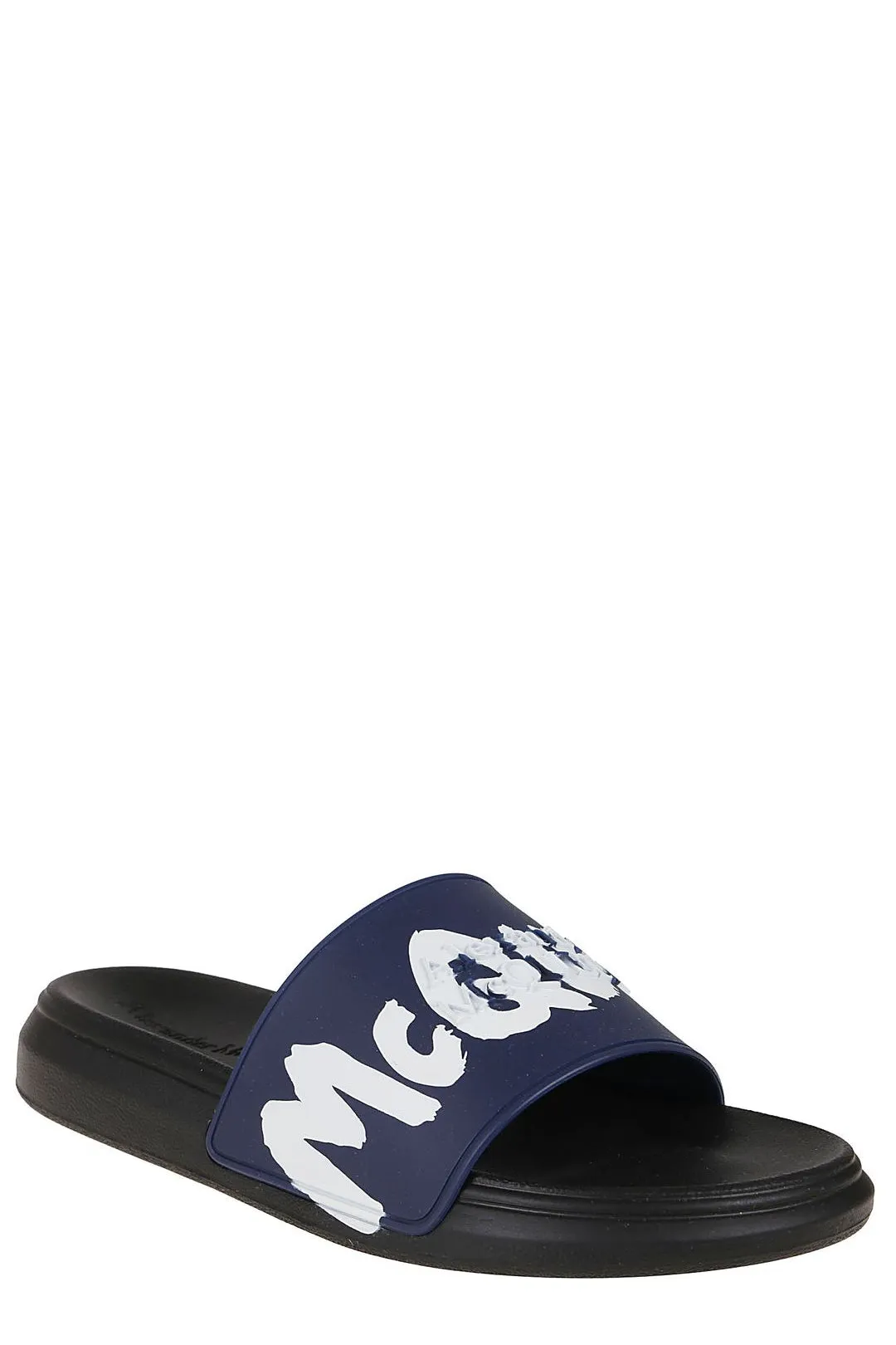 Zodiac Sandals Alexander McQueen Graffiti Logo Printed Slides