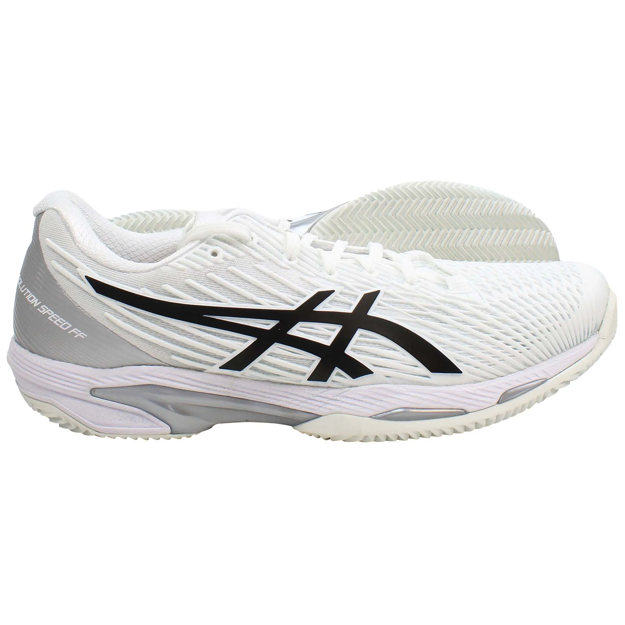 Asics Solution Speed FF 2 Clay Mens White Tennis Shoes Lightest Asics Shoes
