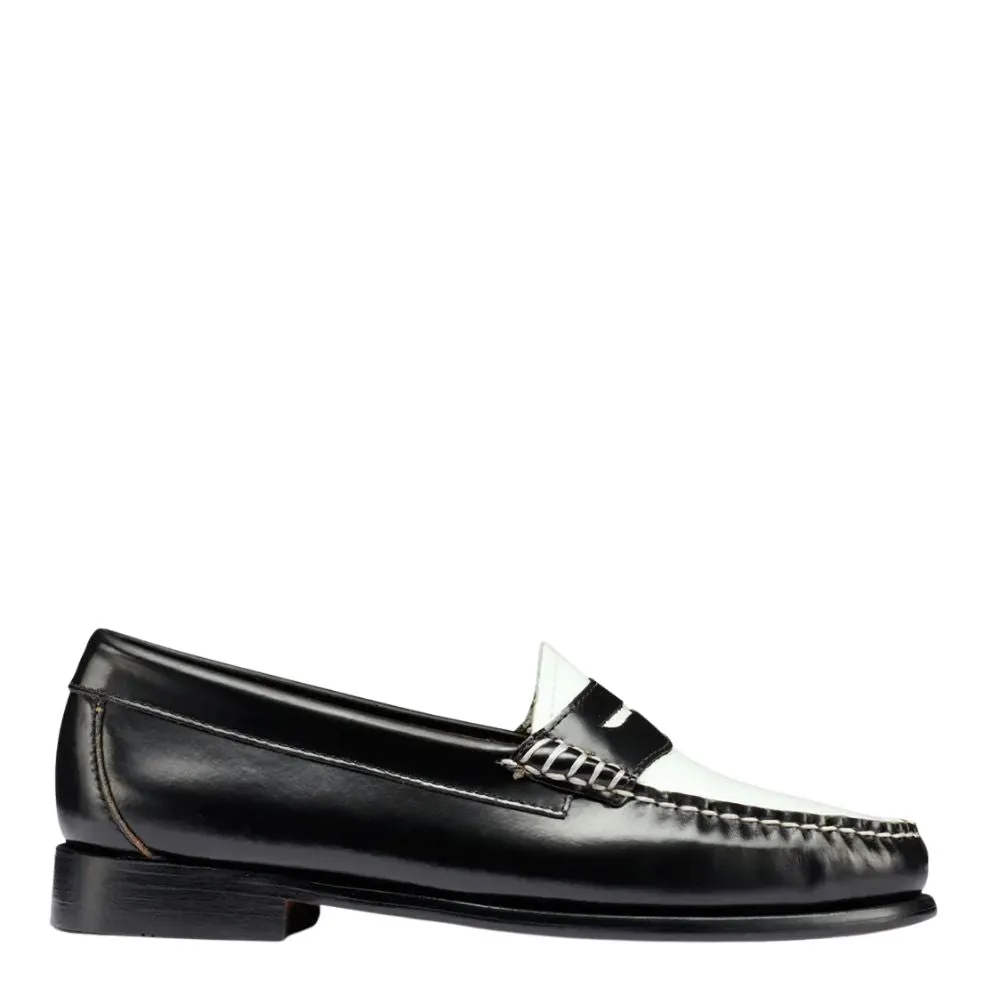Yankee Loafers G.H. Bass Women's Whitney Weejuns Loafer in Black/White