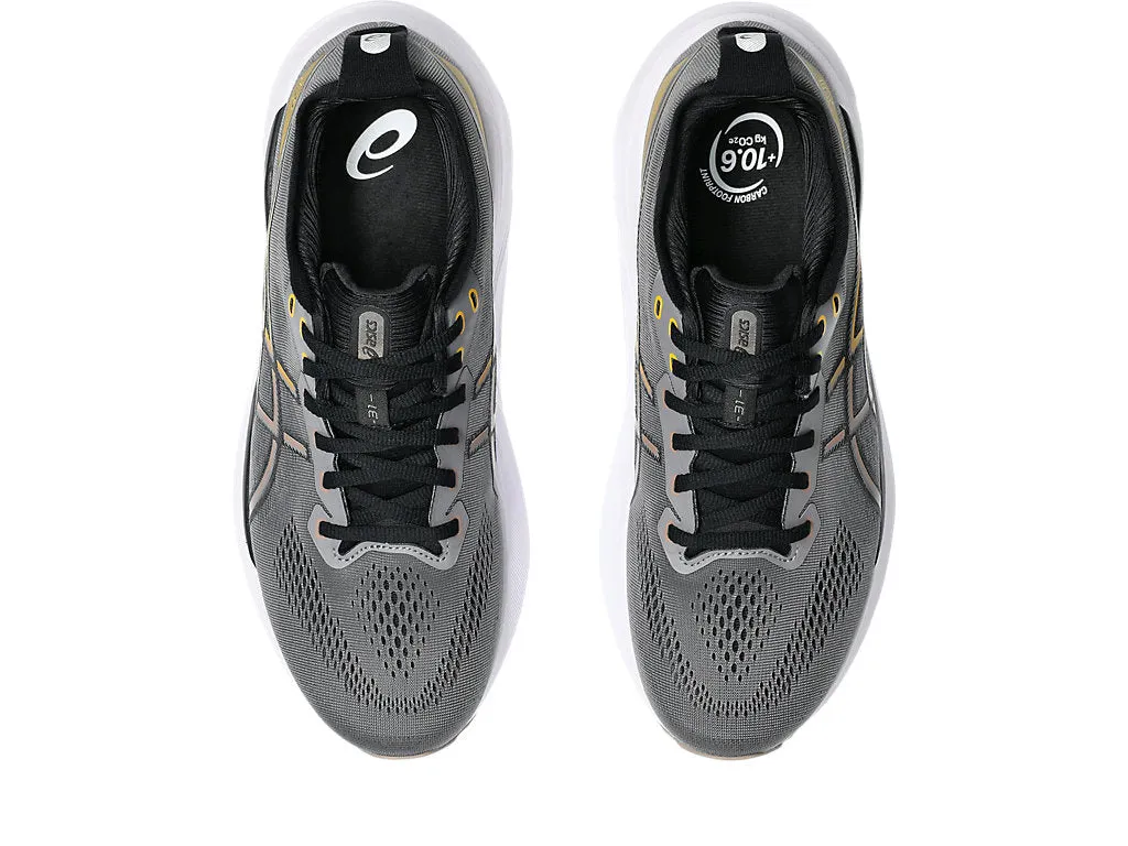 Asics Men's GEL-KAYANO 31 Wide (2E) Running Shoes in Carbon/Taupe Grey Asics Running Shoes True To Size