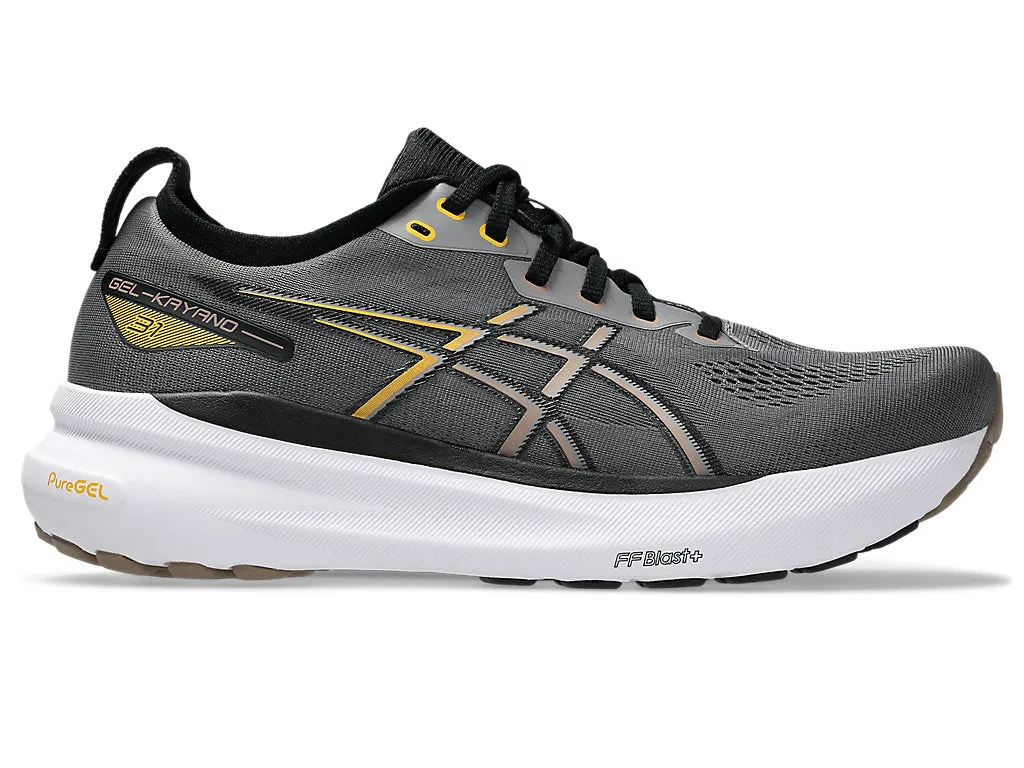 Asics Gore Tex Shoes Asics Men's GEL-KAYANO 31 Wide (2E) Running Shoes in Carbon/Taupe Grey