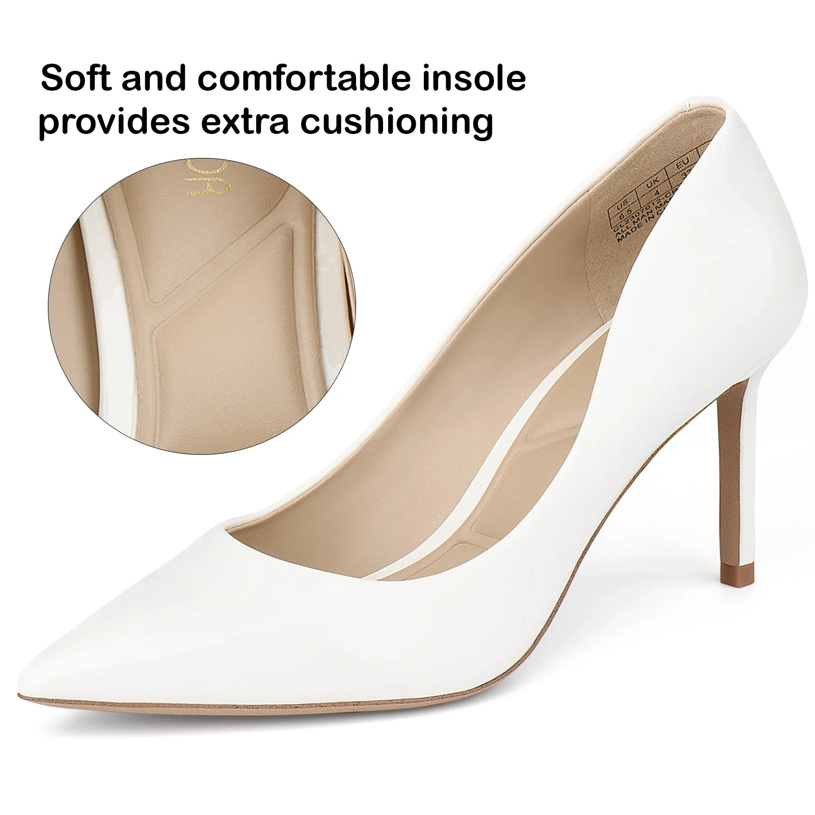 Slip On Chelsea Work Boots JENN ARDOR Women's Comfortable Stiletto Pumps 3 inch