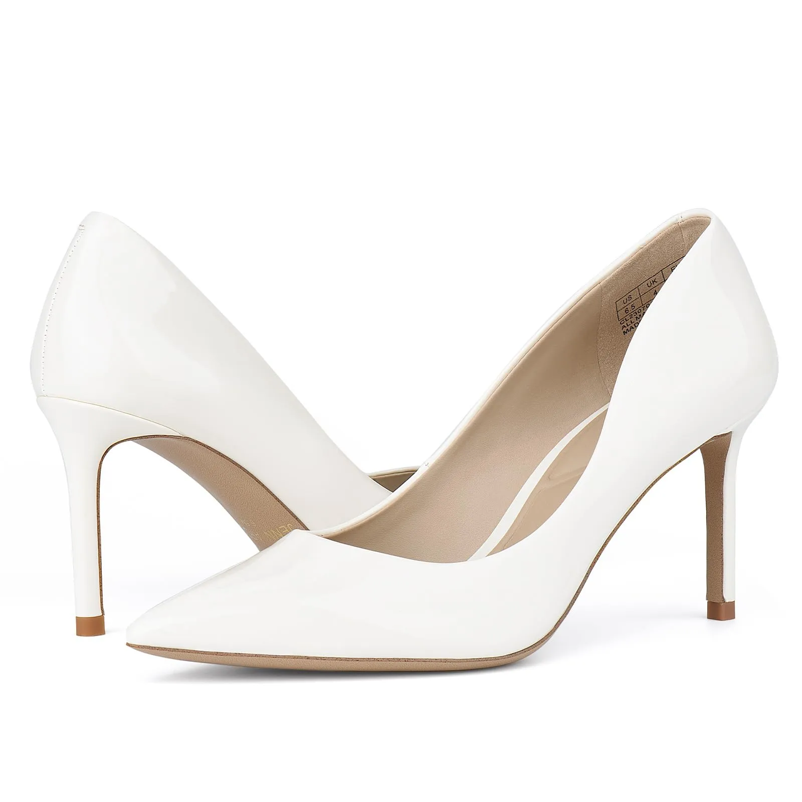 JENN ARDOR Women's Comfortable Stiletto Pumps 3 inch Most Comfy Work Boots