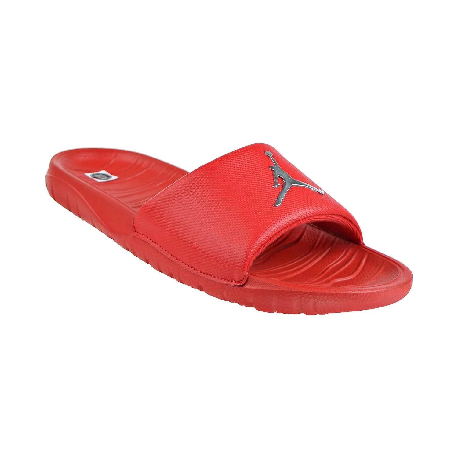 Jordan Break Men's Slides University Red-Metallic Silver Narwhal Slippers