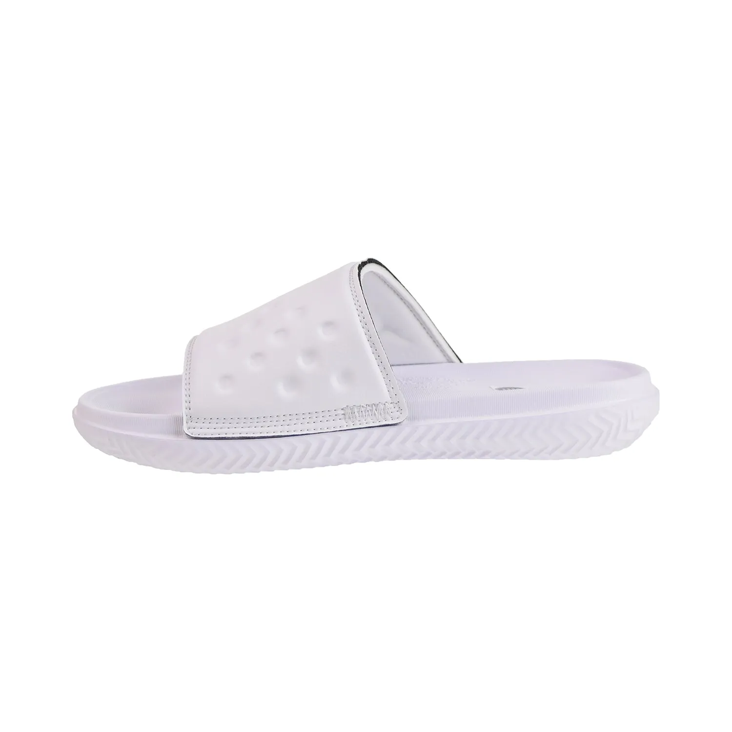 Jordan Play Men's Slides White-Black-Photon Dust Pool Shoe Slides