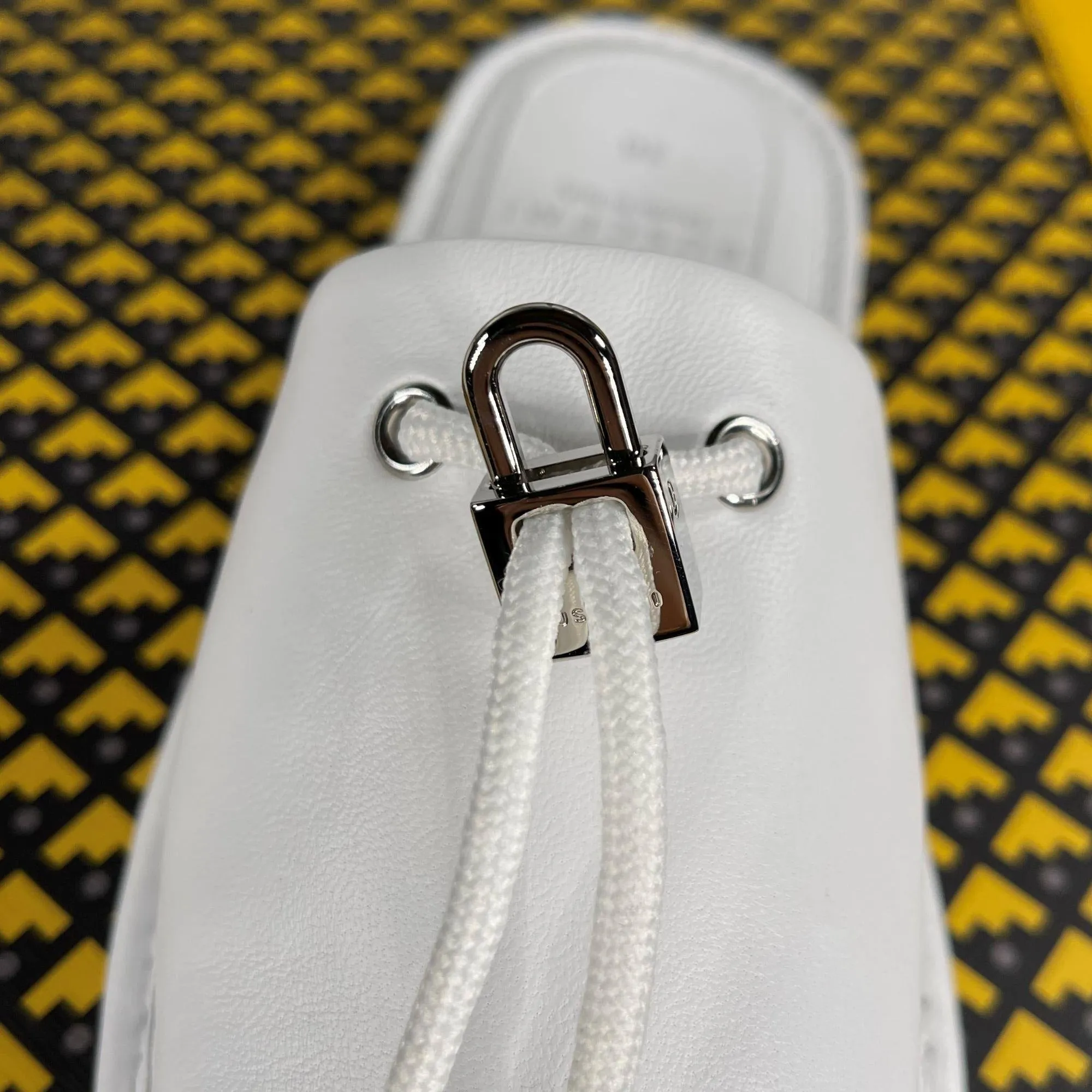 Surf Slippers Buscemi Greenwich White Leather Slippers