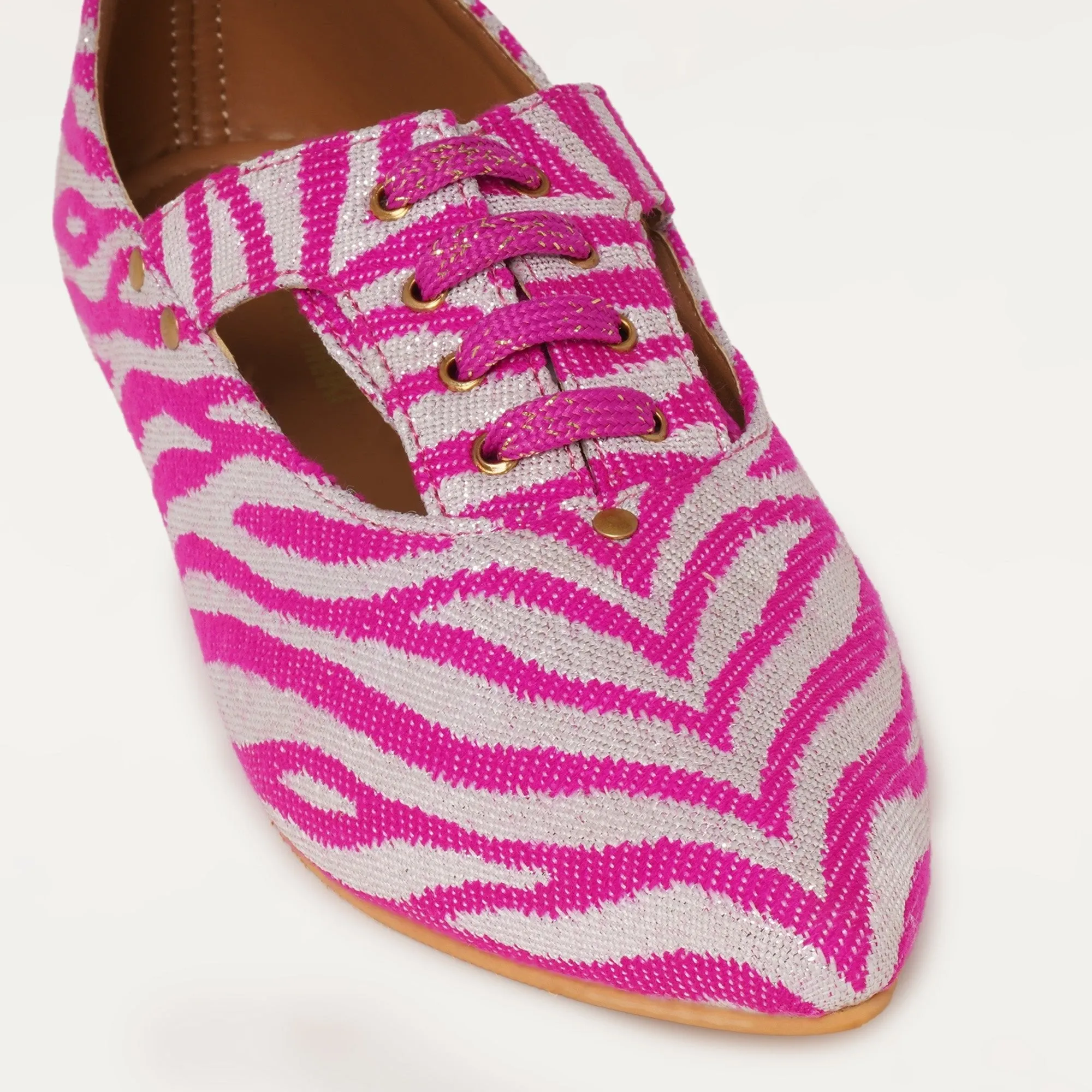 Juliet Oxfords in Pink Low Heel Oxfords