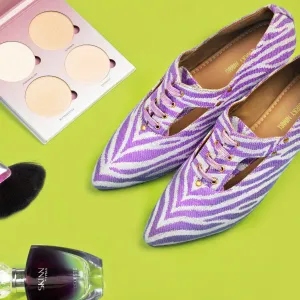 Juliet Oxfords in Purple Restricted Shoes Oxfords
