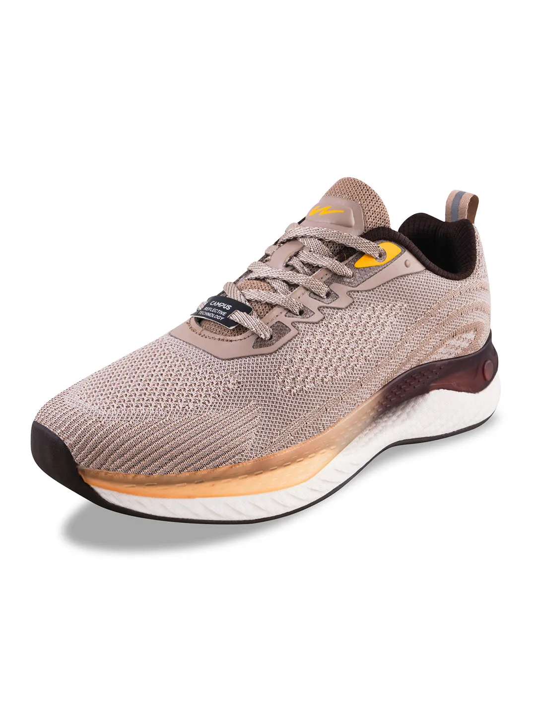 Firm Running Shoes CIRCLE Beige Men's Sports Shoes