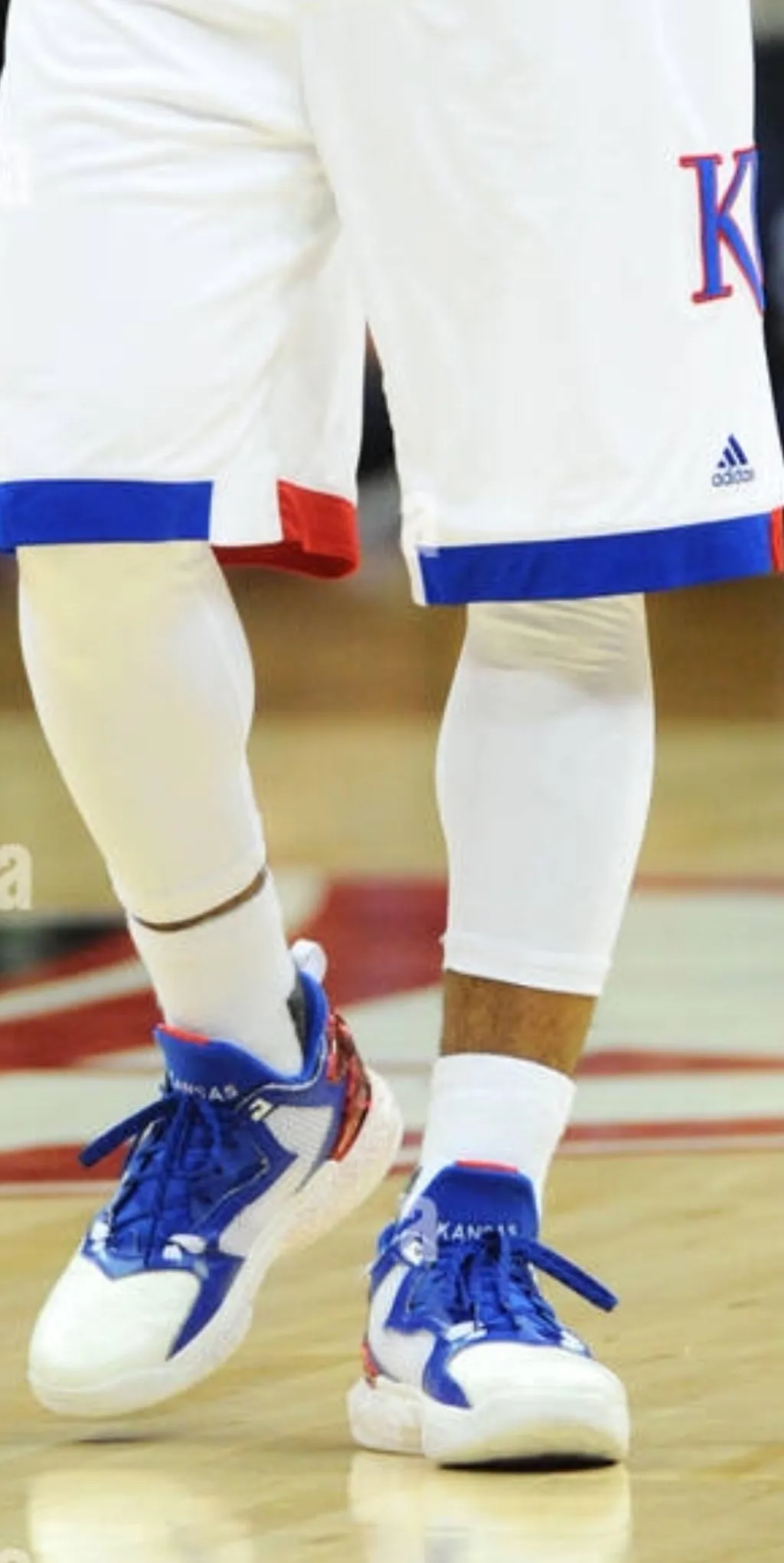 Kansas Jayhawks Frank Mason III Game Worn Adidas College Basketball Shoes ### Adidas Consortium Shoes