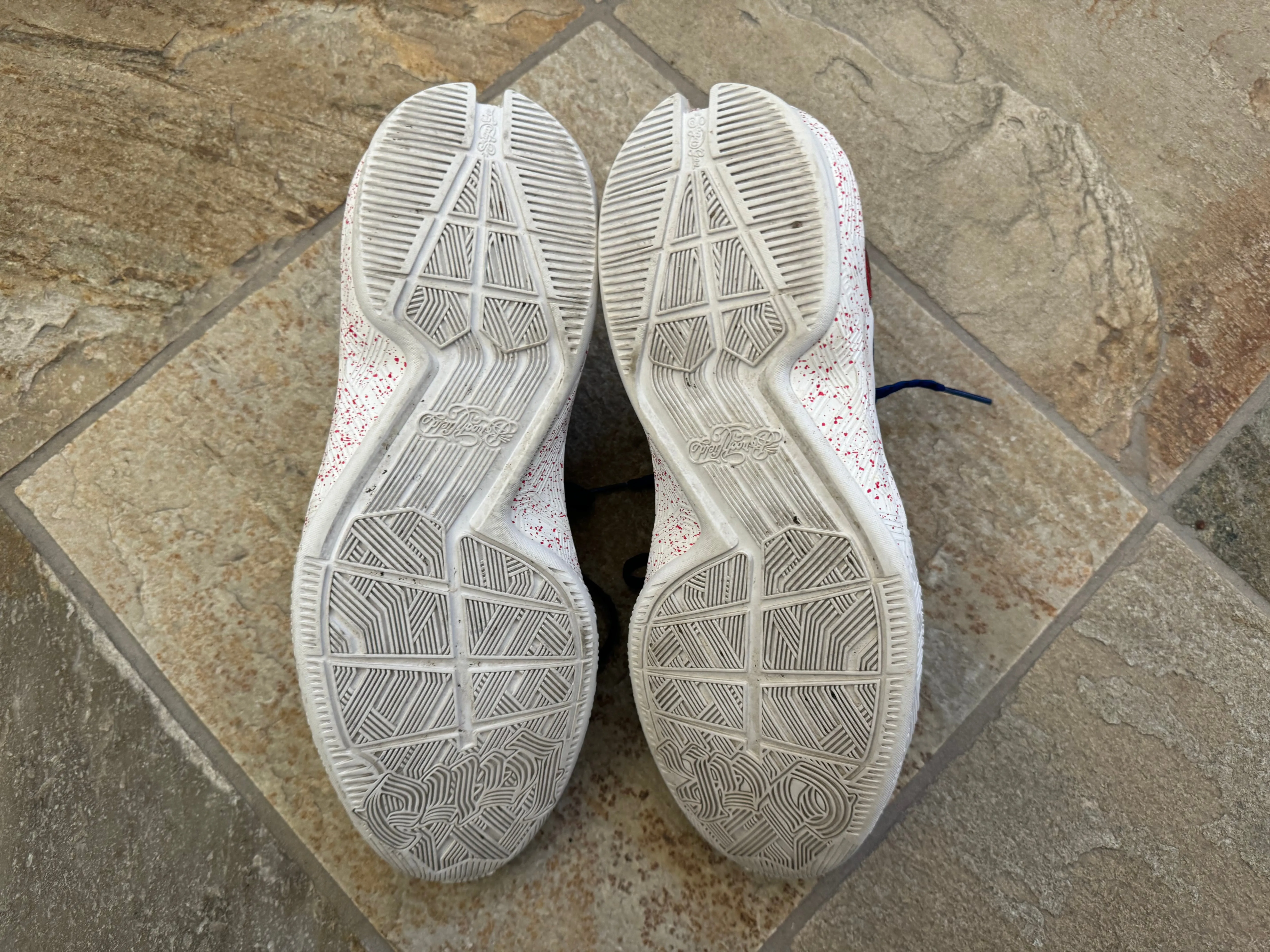 Nizza Adidas Shoes Kansas Jayhawks Frank Mason III Game Worn Adidas College Basketball Shoes ###