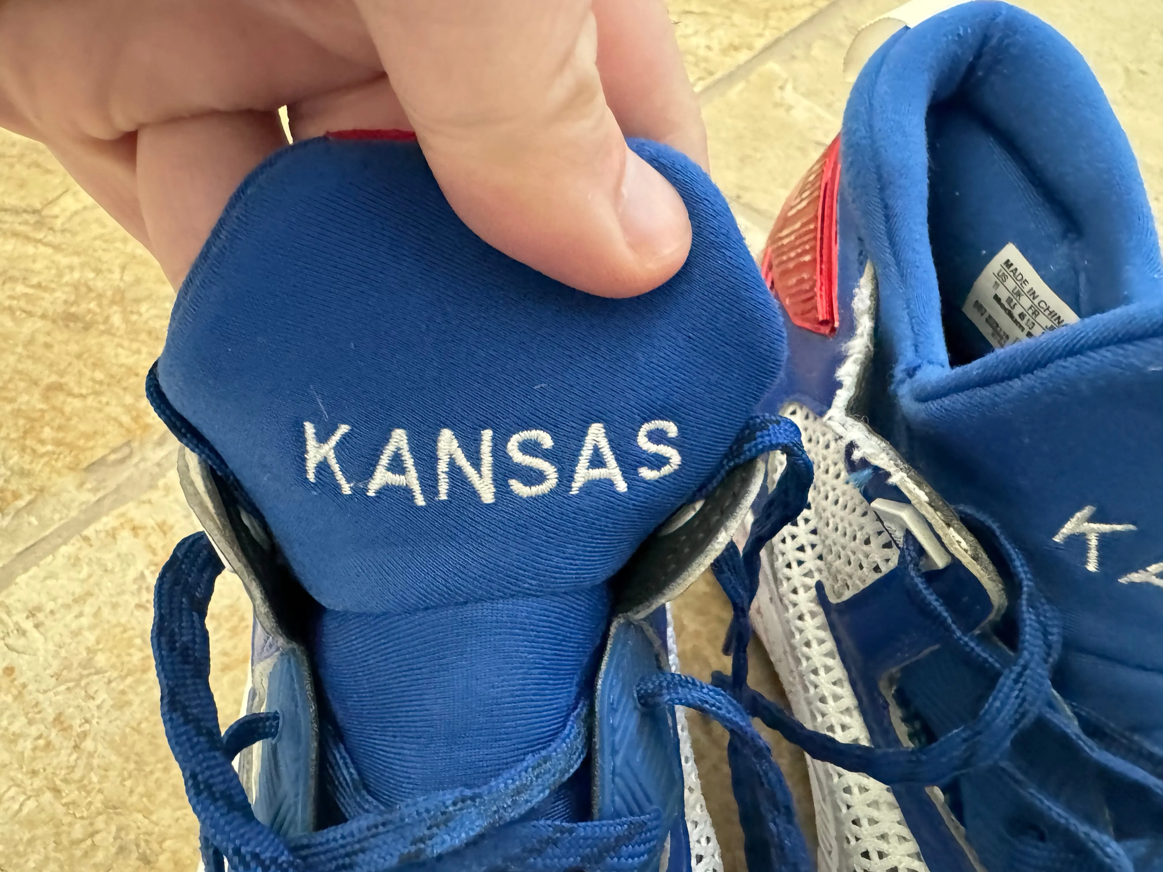 Kansas Jayhawks Frank Mason III Game Worn Adidas College Basketball Shoes ### Adidas Nmd Custom Shoes
