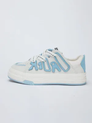 Kicksteria - Letter Patchwork Women Shoes Air Vapormax Plus Sneakers