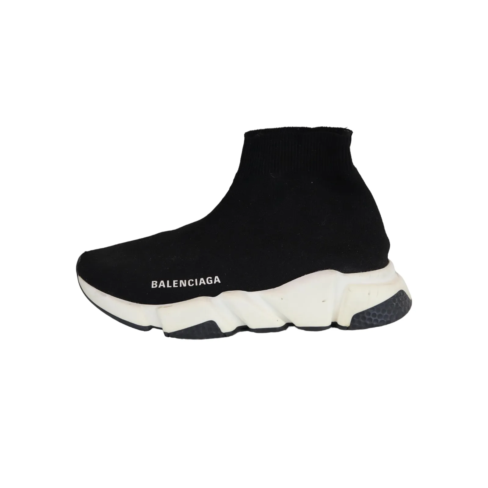 Knit Women Speed Sneakers 37 Black White High Arch Sneakers