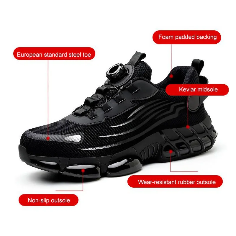Size 6.5 Sneakers Knob Anti-Smash Anti-Slip Safety Sneakers