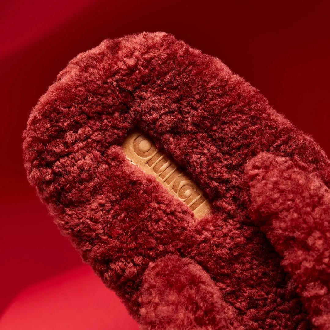 Kpe'a Heu - Dark Rust Flip Flops With Heels