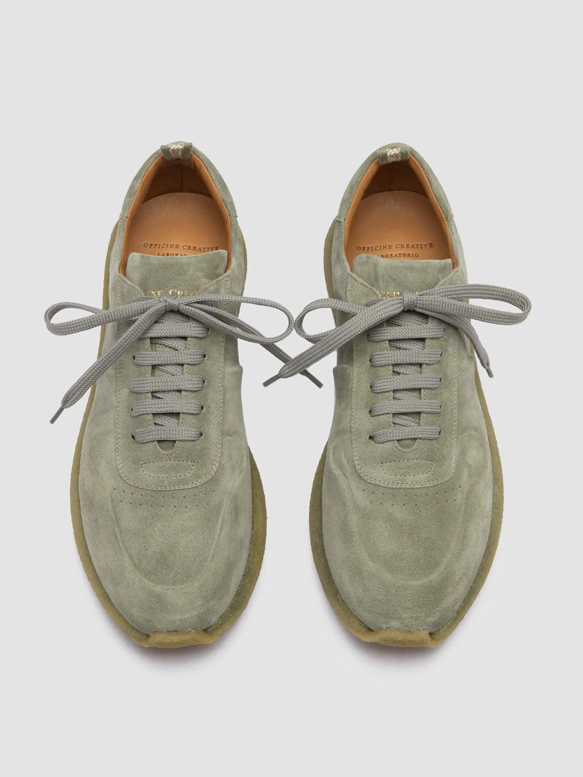 LEGEND 001 - Green Suede Low Top Sneakers Rieker Sneakers