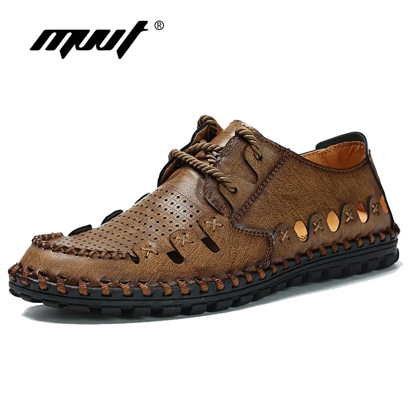 Comfortable Men Loafers Summer Shoes Pathy Leather Loafers