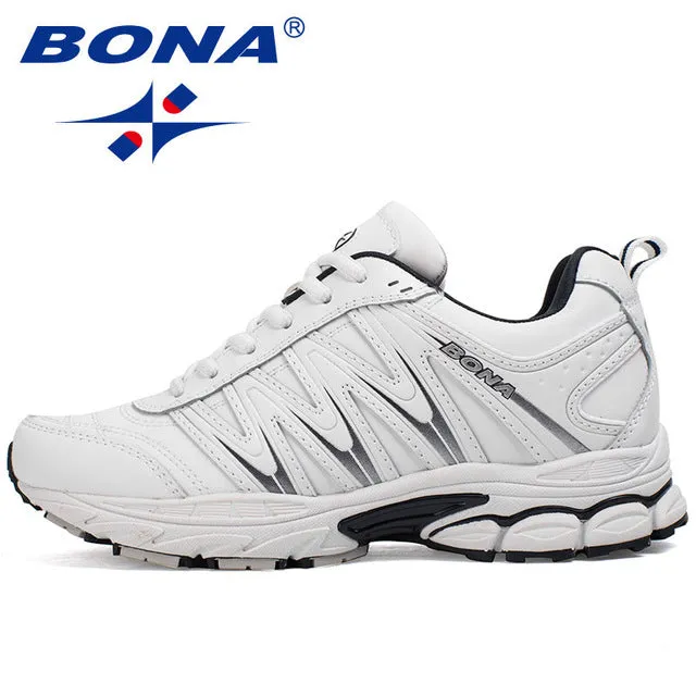 Best Cushioned Running Shoes BONA New Hot Style Women Running Shoes Lace Up Sport Shoes Outdoor Jogging Walking Athletic Shoes Comfortable Sneakers For Women