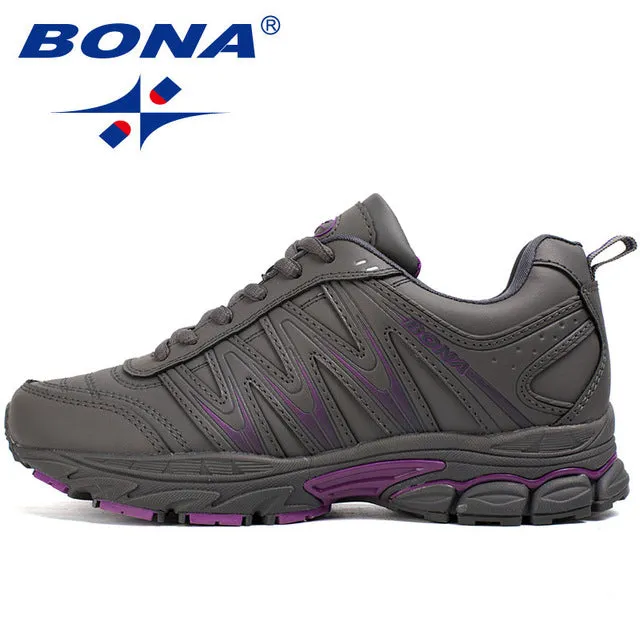 Running Shoes And Shin Splints BONA New Hot Style Women Running Shoes Lace Up Sport Shoes Outdoor Jogging Walking Athletic Shoes Comfortable Sneakers For Women