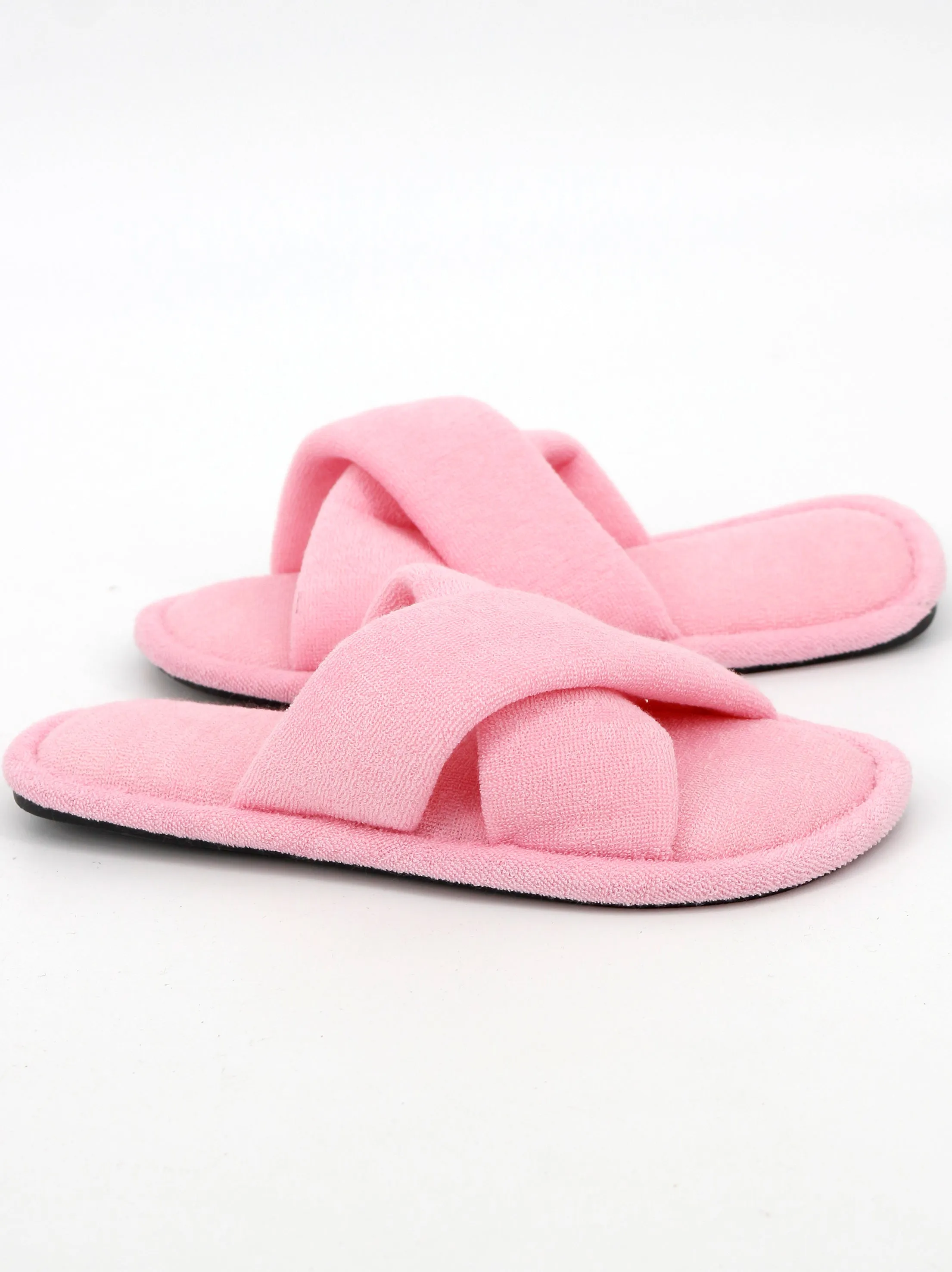 Cartoon Slippers Women's Cross Strap Slippers,Pink