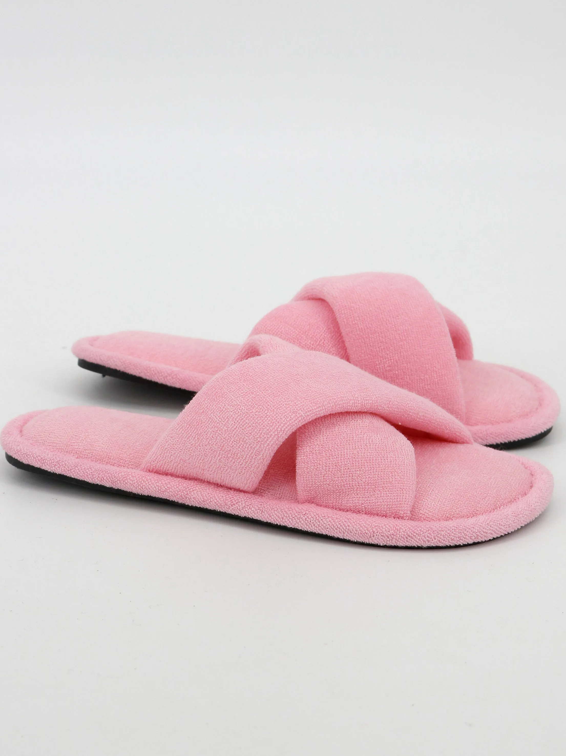 Slide Lite Women's Cross Strap Slippers,Pink