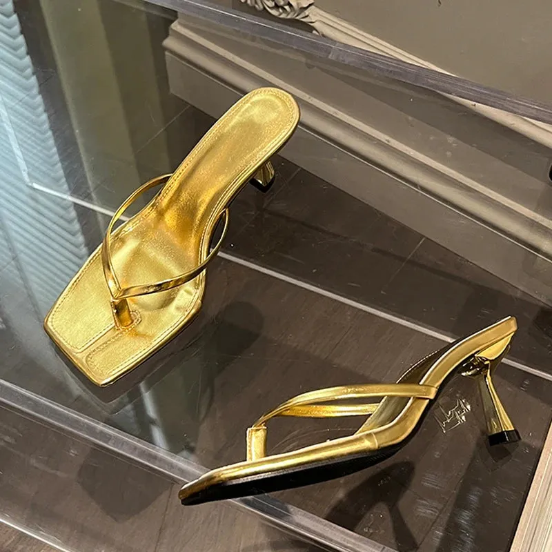 Best Slides For Plantar Fasciitis Liyke Low Thin Heels Flip Flops Frauen Slipper Sommer Outdoor Mode Prise Schmal band Slides Schuhe Square Toe Strands andalen