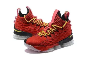 Nike Lebron XV 15 Red Yelow Black Bordeaux Men Shoes !!! CYBER MONDAY SALE !!! Best Asics Overpronation Shoes