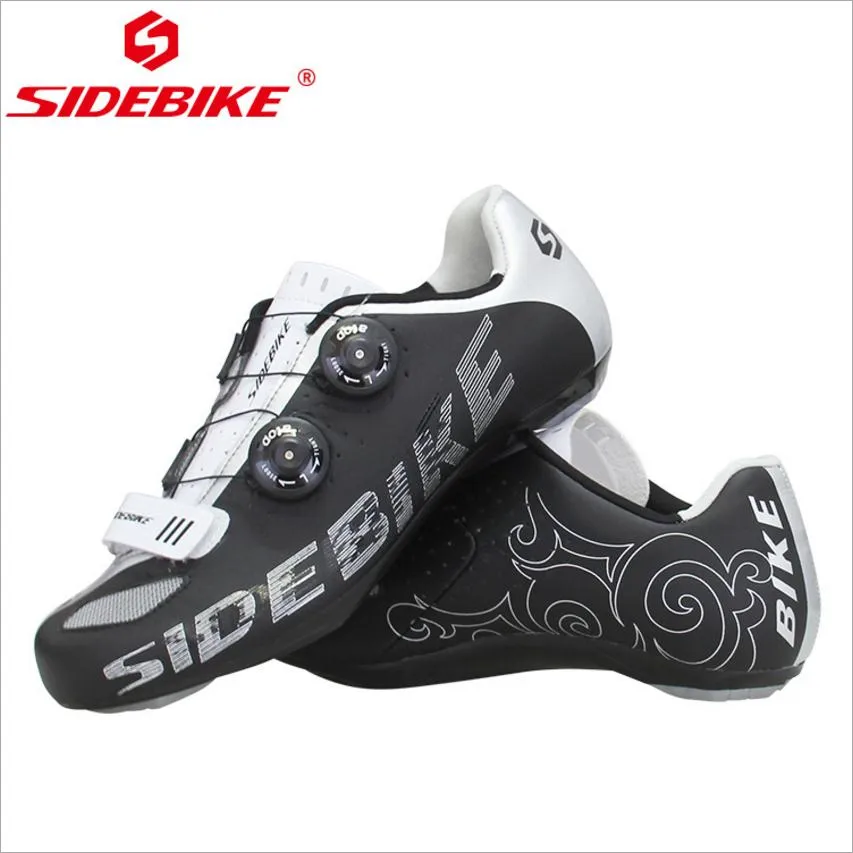 Cloud Running Sneakers SIDEBIKE Road Cycling Shoes Men Pro Bike Shoes High Pressure Nylon Athletic Self-locking Bicycle Shoes Chaussure Velo Route
