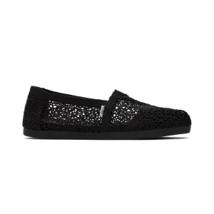 Slip-on Beach Shoes Toms Alpargata Women - Black Moroccan Crochet