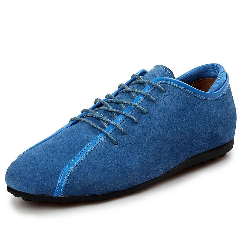 Aleader Nubuck Leather Men Shoes Spring Male Casual Shoes 2015 Fashion Leather Shoes Loafers Men's shoes Flats zapatillas Glock Flat Trigger Shoe