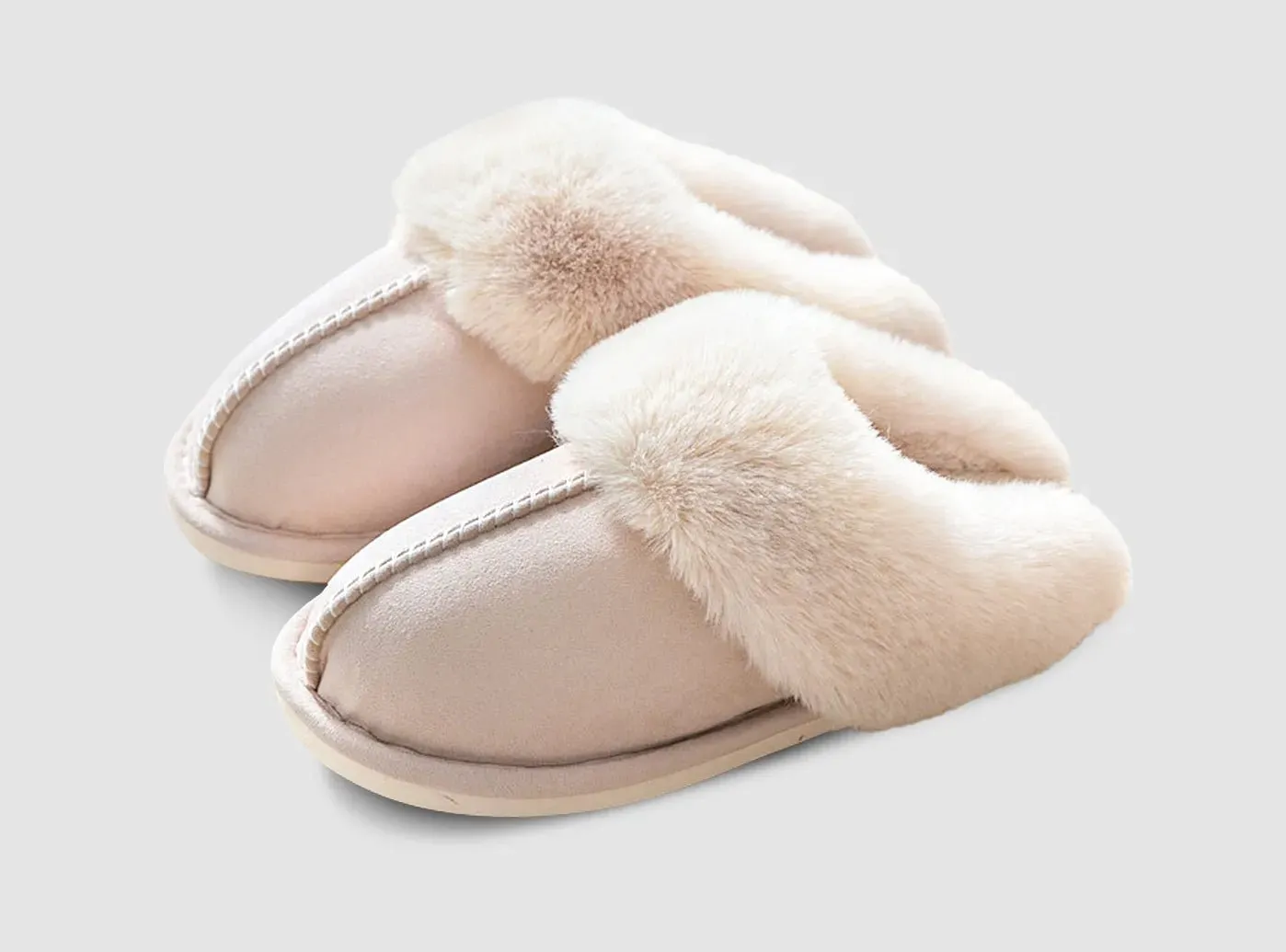 FitVille Women's Plush Indoor Slippers Luxury Pool Slides