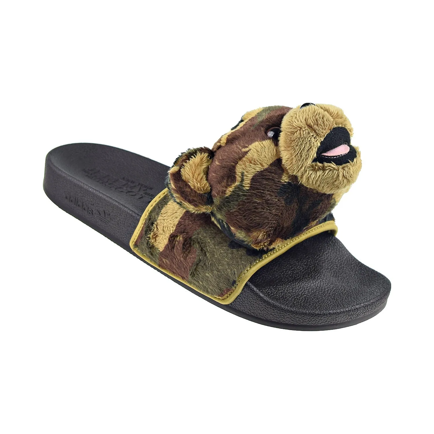 Great Wolf Lodge Slippers Adidas JS Adilette Jeremy Scott Teddy Men's Slides Camo