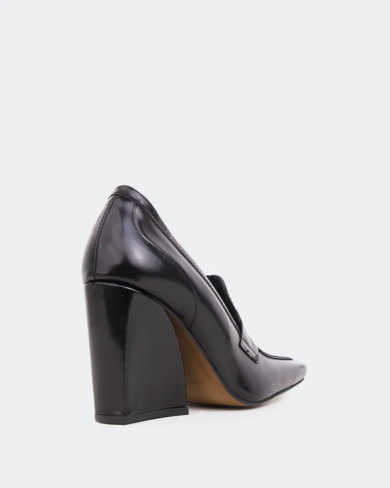 Square Loafers Jardins Black Leather