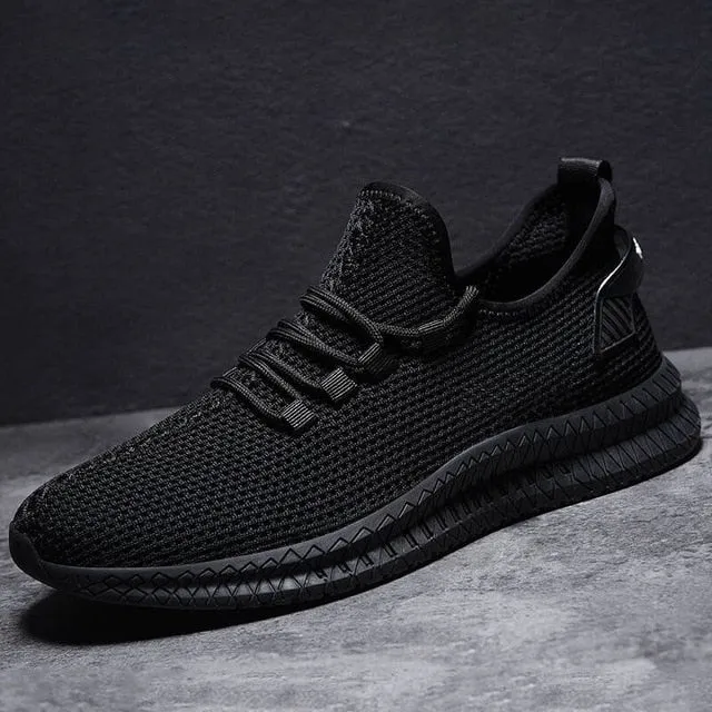 WENYUJH 2019 Men Shoes Sneakers Flat Male Casual Shoes Comfortable Men Footwear Breathable Mesh Sport Tzapatos De Hombre Wing Flats Shoes