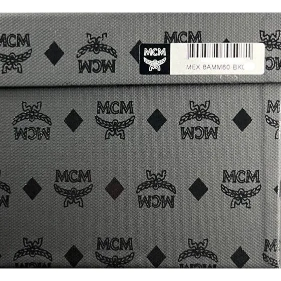 Sandals La Source MCM Mens Black Visetos Rubber Slides