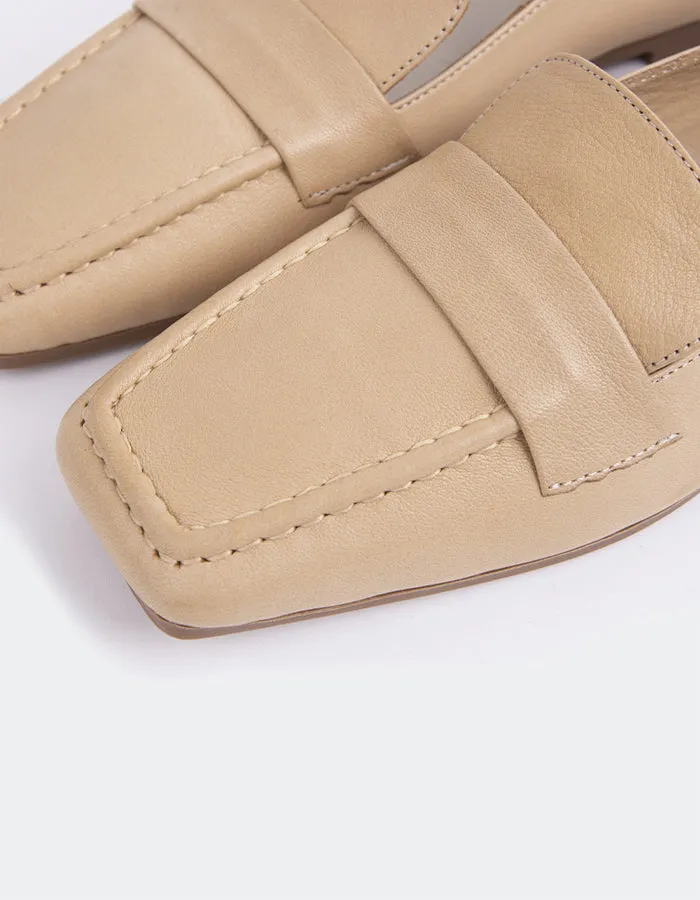 Medici Camel Leather Loafers Brand