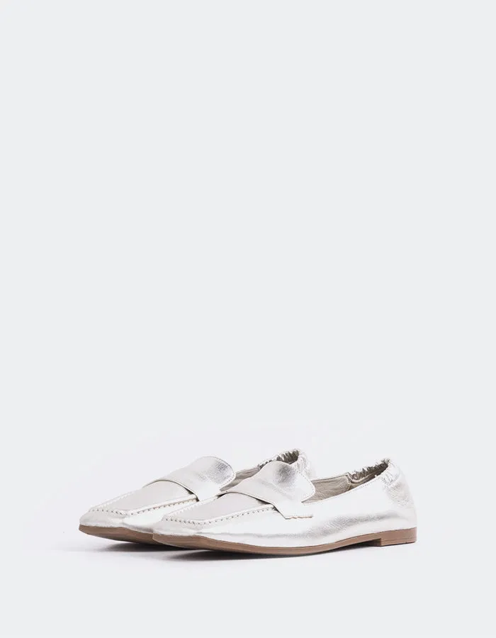 Loafers Beach Medici Silver Metal