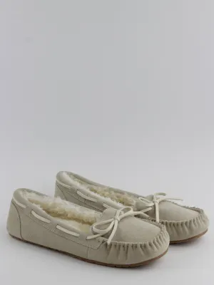 Women's Slip-On Suede Fabric Slippers,Greige Shower Slip On Slides