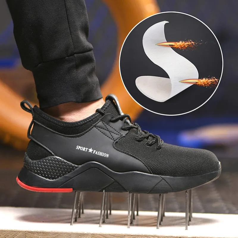 Men Boots Steel Toe Work Safety Boot Anti smashing Puncture Safety Shoes For Casual Sneaker Men Shoes Army Boots Work Shoes Sales On Work Boots