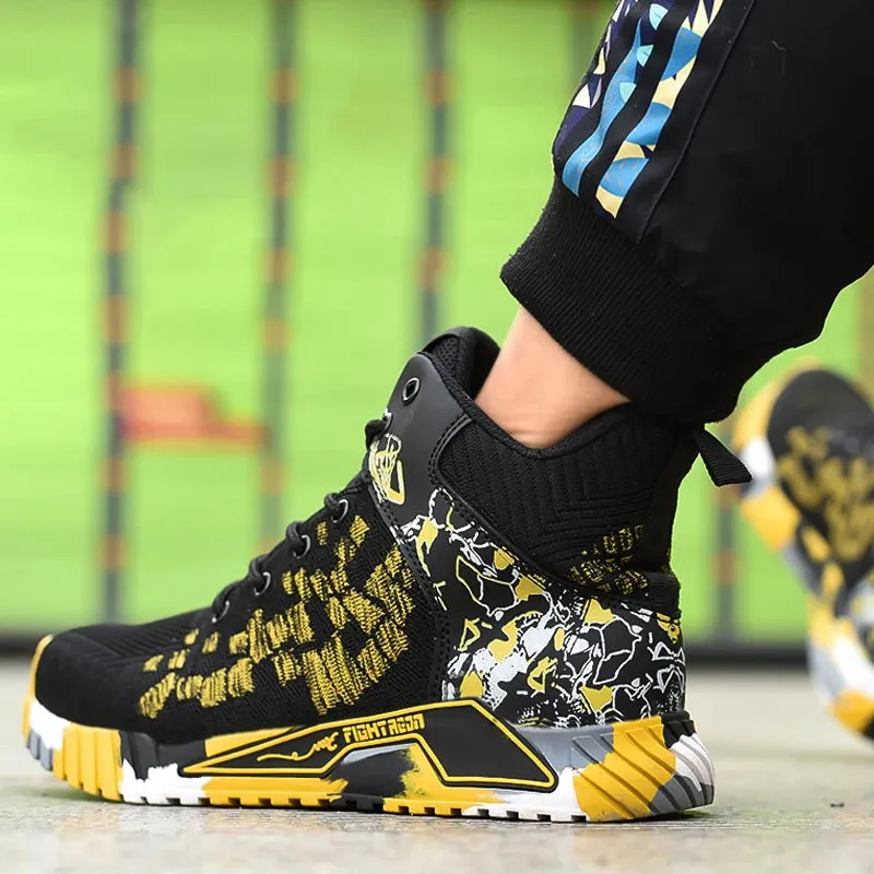 Interceptor Work Boots Men Indestructible Work Sneakers High Top Safety Shoes