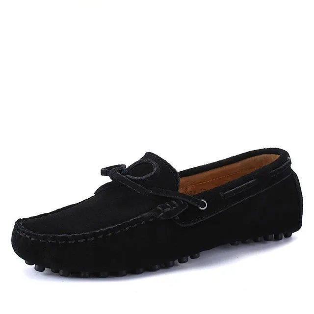 Men Nubuck Loafers Shoes Moccasins Loafers And Trousers